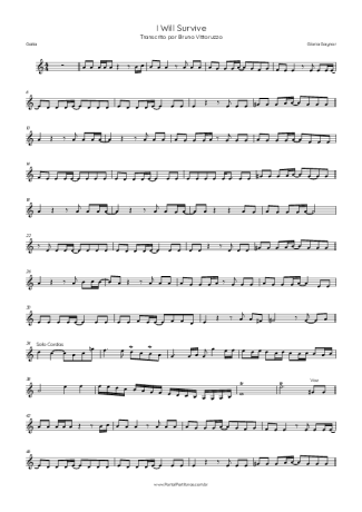 Gloria Gaynor  score for Harmonica