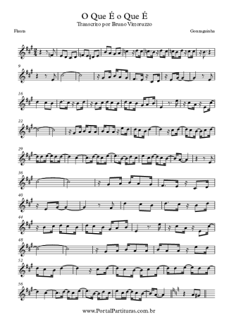 Gonzaguinha  score for Flute