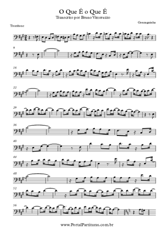 Gonzaguinha  score for Trombone