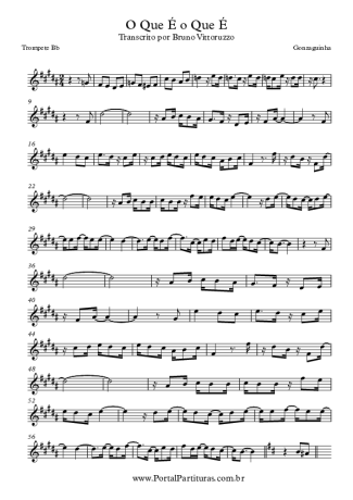 Gonzaguinha  score for Trumpet