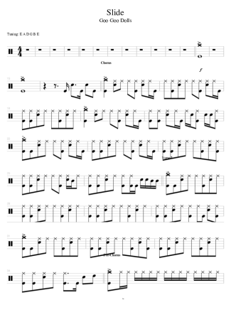 Goo Goo Dolls Slide score for Drums