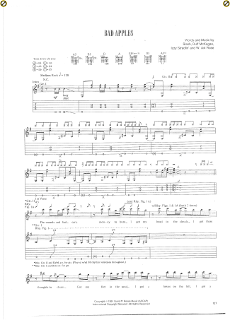 Guns N Roses  score for Guitar