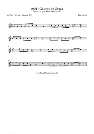 Harpa Cristã  score for Tenor Saxophone Soprano (Bb)