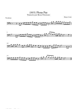 Harpa Cristã  score for Trombone