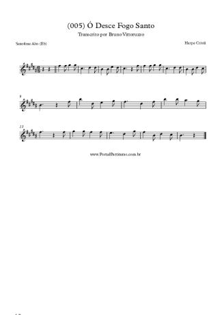 Harpa Cristã  score for Alto Saxophone