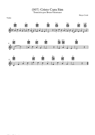 Harpa Cristã  score for Acoustic Guitar