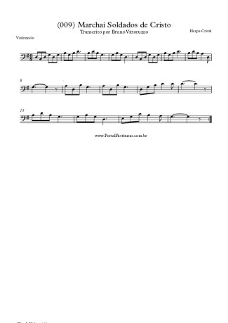 Harpa Cristã  score for Cello