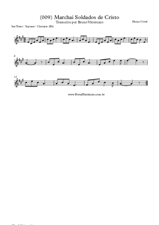 Harpa Cristã  score for Tenor Saxophone Soprano (Bb)