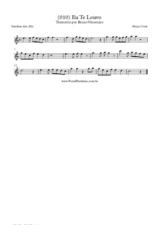 Harpa Cristã  score for Alto Saxophone