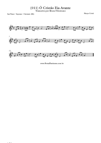 Harpa Cristã  score for Tenor Saxophone Soprano (Bb)