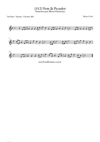 Harpa Cristã  score for Clarinet (Bb)