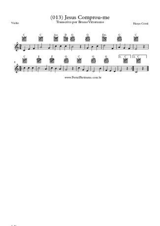 Harpa Cristã  score for Acoustic Guitar