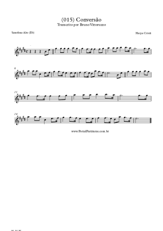 Harpa Cristã  score for Alto Saxophone