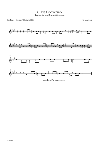 Harpa Cristã  score for Tenor Saxophone Soprano (Bb)