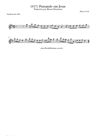 Harpa Cristã  score for Alto Saxophone