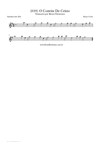 Harpa Cristã  score for Alto Saxophone