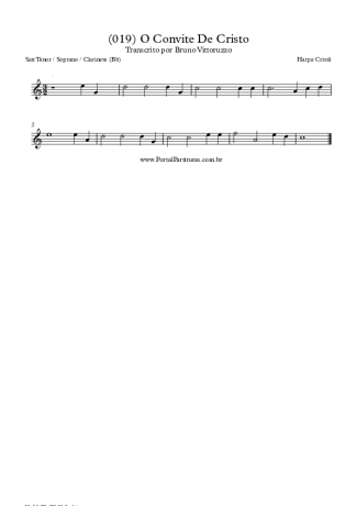 Harpa Cristã  score for Tenor Saxophone Soprano (Bb)