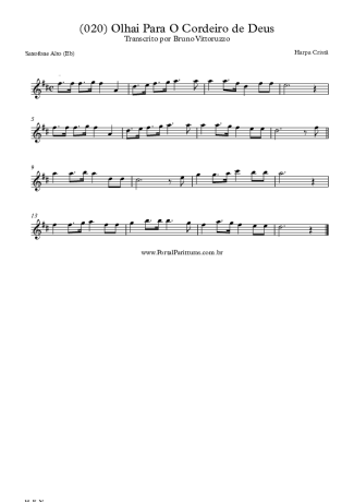 Harpa Cristã  score for Alto Saxophone