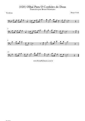 Harpa Cristã  score for Trombone