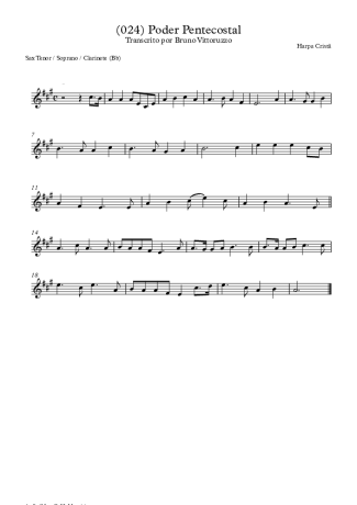 Harpa Cristã  score for Tenor Saxophone Soprano (Bb)