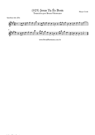 Harpa Cristã  score for Alto Saxophone