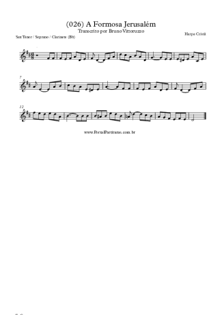 Harpa Cristã  score for Tenor Saxophone Soprano (Bb)