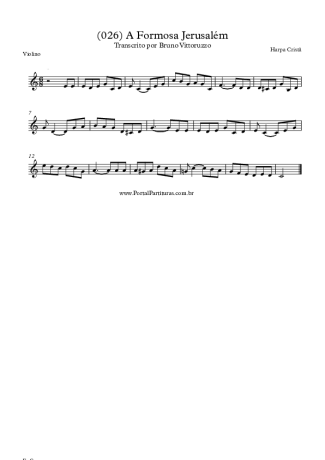 Harpa Cristã  score for Violin