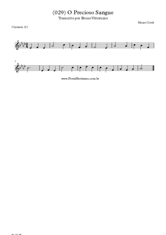 Harpa Cristã  score for Clarinet (C)