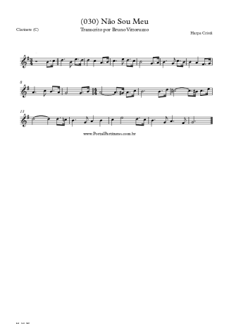 Harpa Cristã  score for Clarinet (C)