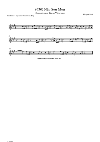 Harpa Cristã  score for Tenor Saxophone Soprano (Bb)