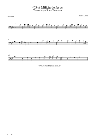 Harpa Cristã  score for Trombone