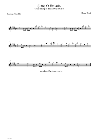 Harpa Cristã  score for Alto Saxophone