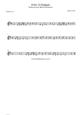 Harpa Cristã  score for Clarinet (C)