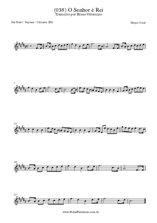 Harpa Cristã  score for Clarinet (Bb)