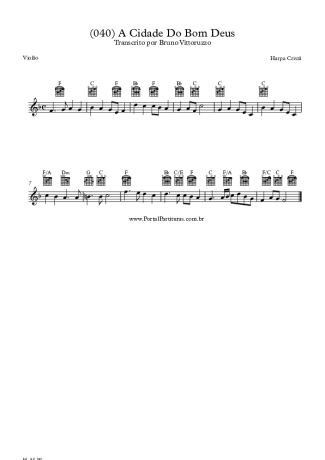 Harpa Cristã (040) A Cidade Do Bom Deus score for Acoustic Guitar