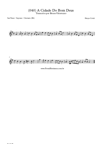 Harpa Cristã  score for Tenor Saxophone Soprano (Bb)