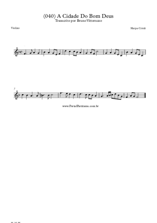 Harpa Cristã  score for Violin