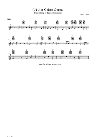 Harpa Cristã  score for Acoustic Guitar