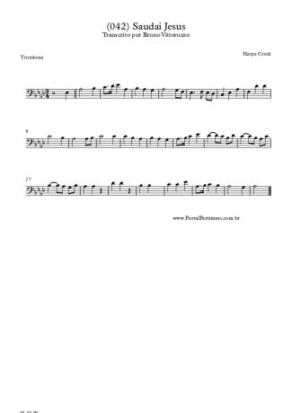 Harpa Cristã  score for Trombone