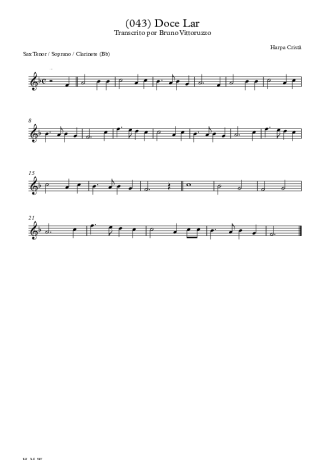 Harpa Cristã  score for Tenor Saxophone Soprano (Bb)