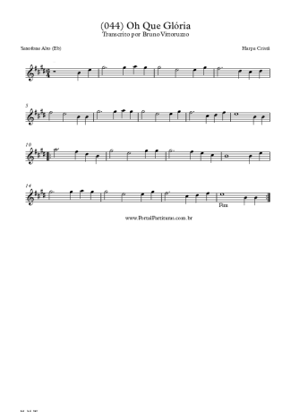 Harpa Cristã  score for Alto Saxophone