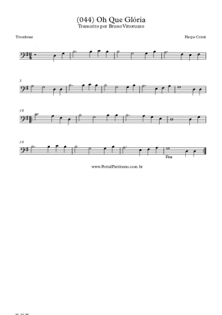 Harpa Cristã  score for Trombone