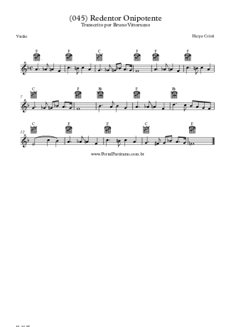 Harpa Cristã  score for Acoustic Guitar