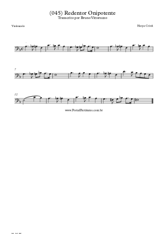 Harpa Cristã  score for Cello