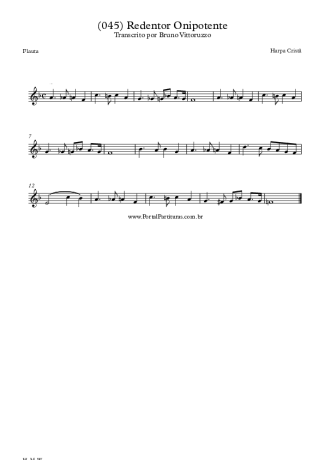 Harpa Cristã  score for Flute