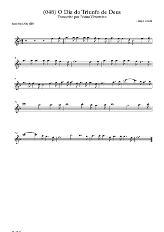 Harpa Cristã  score for Alto Saxophone