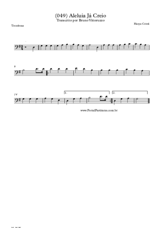 Harpa Cristã  score for Trombone