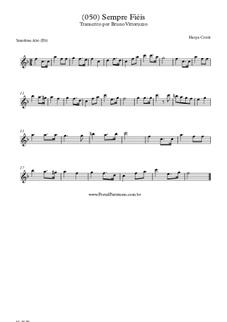 Harpa Cristã  score for Alto Saxophone