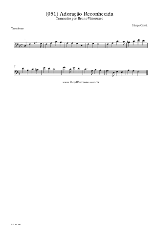 Harpa Cristã  score for Trombone