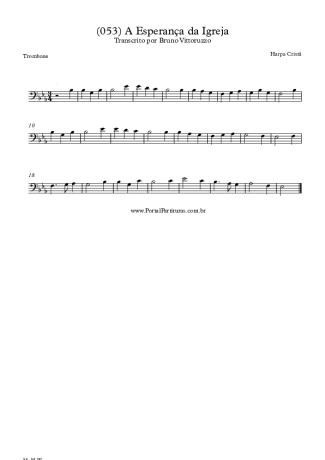 Harpa Cristã  score for Trombone